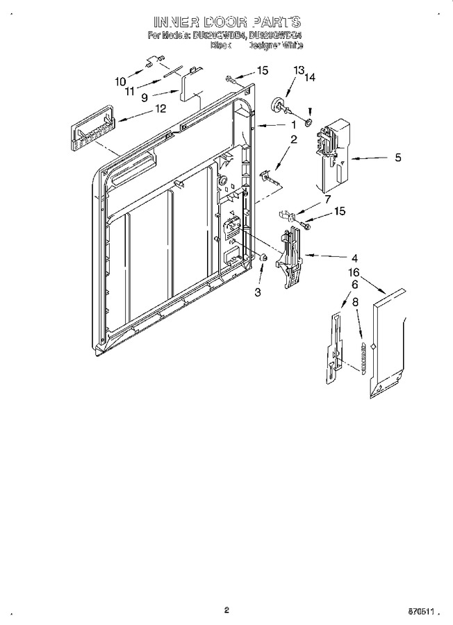 Diagram for DU920QWDB4
