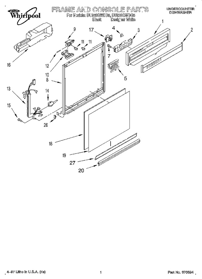 Diagram for DU920QWDQ5