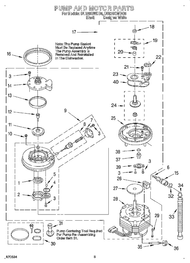 Diagram for DU920QWDB5