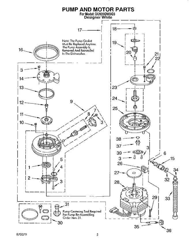 Diagram for DU920QWDQ3