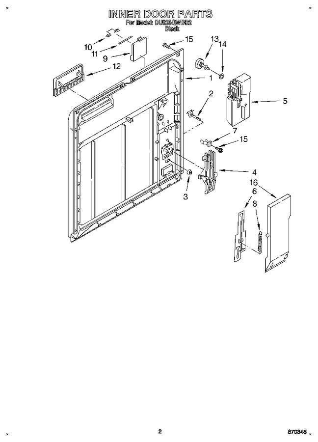 Diagram for DU925QWDB2