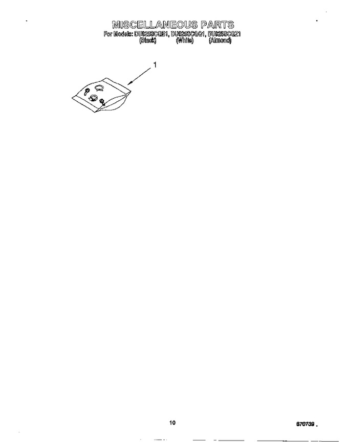Diagram for DU925SCGB1