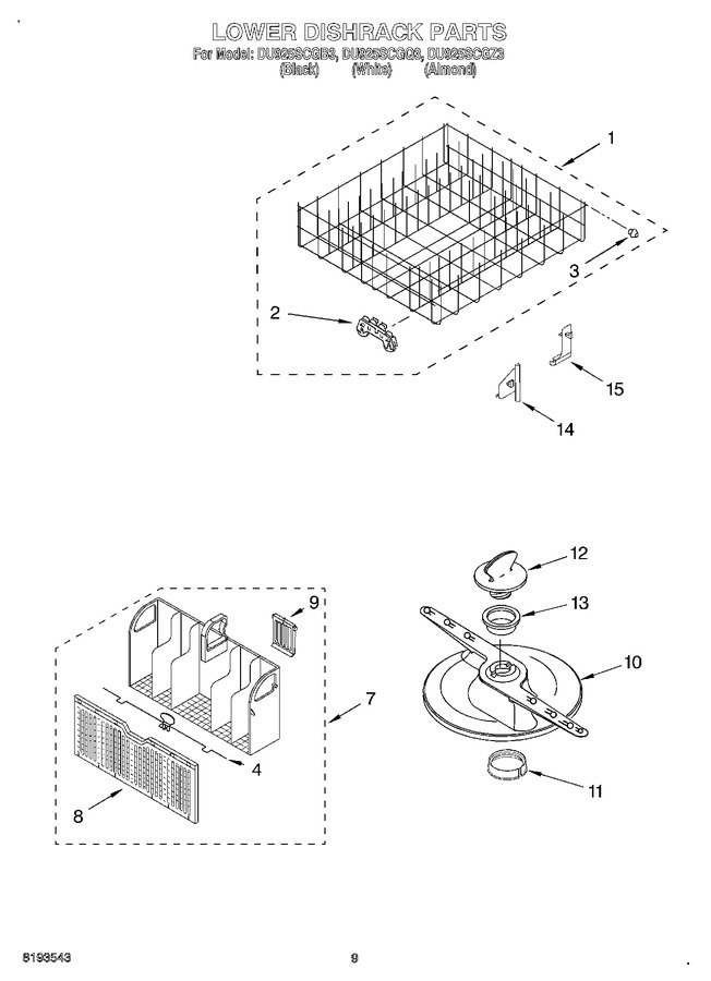 Diagram for DU925SCGZ3