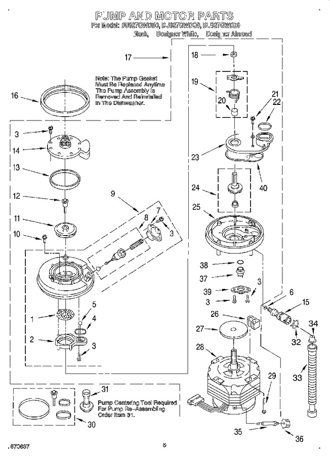 Diagram for DU927QWDZ0