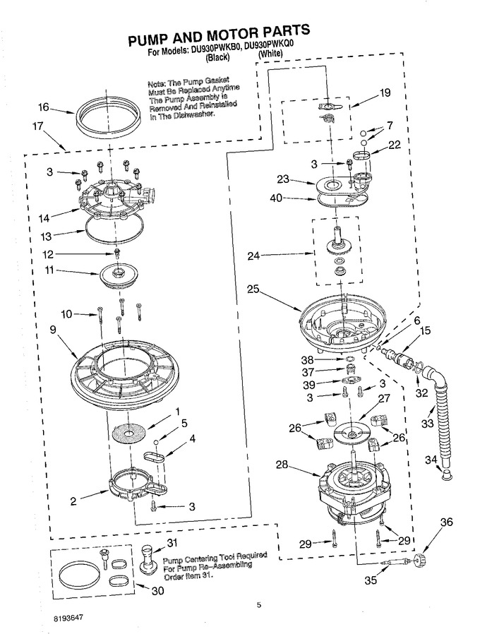 Diagram for DU930PWKQ0