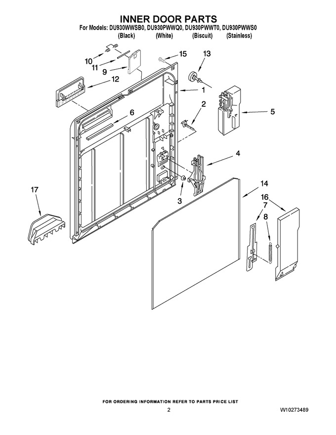 Diagram for DU930PWWT0