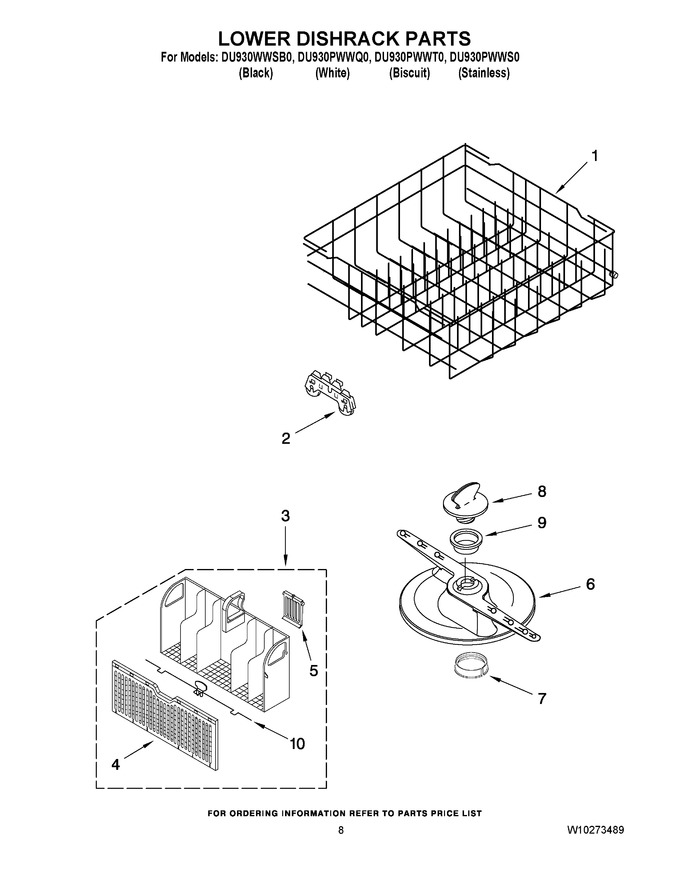 Diagram for DU930PWWT0