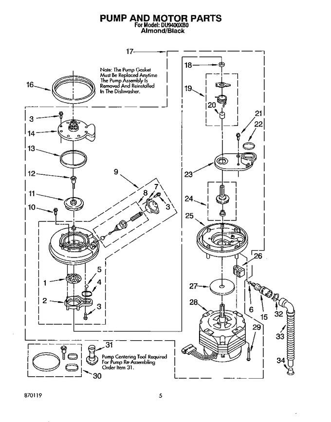 Diagram for DU9400XB0