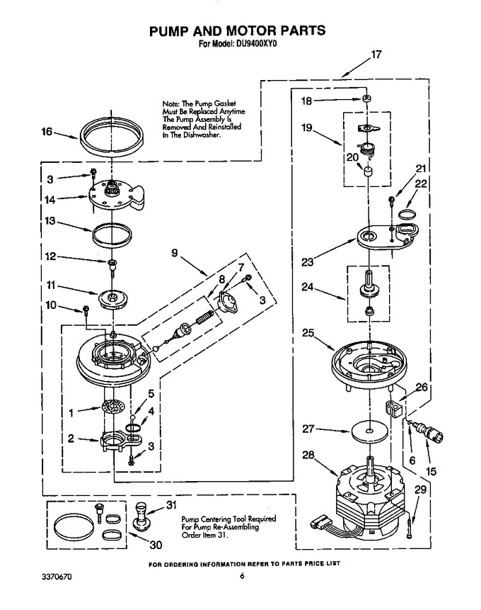 Diagram for DU9400XY0