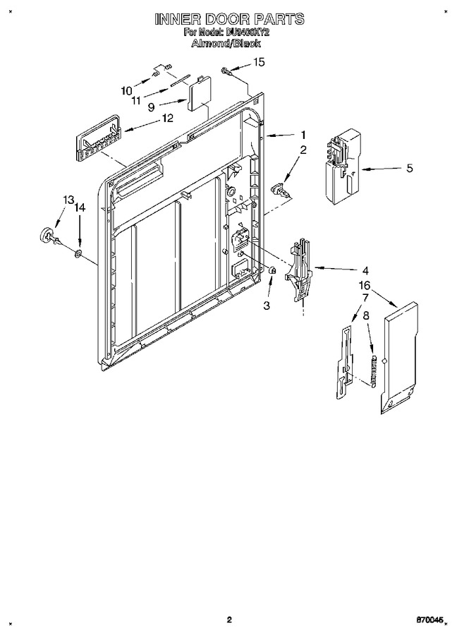 Diagram for DU9400XY2