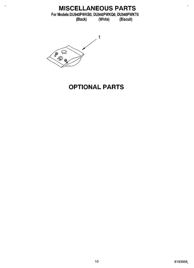 Diagram for DU940PWKT0