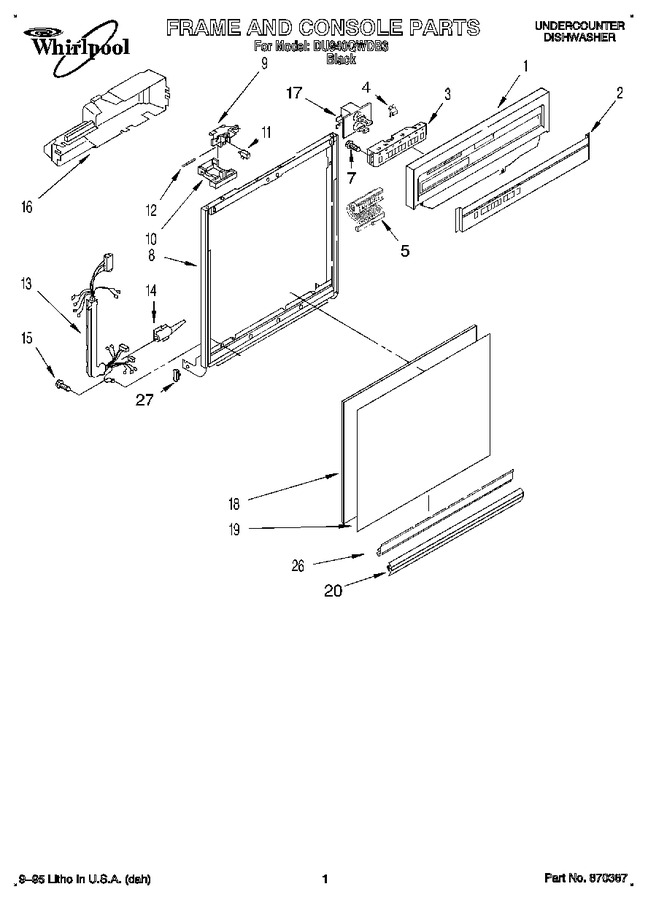 Diagram for DU940QWDB3
