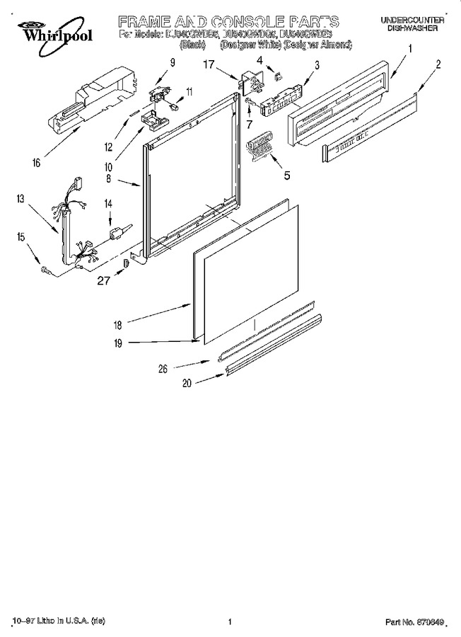 Diagram for DU940QWDZ6