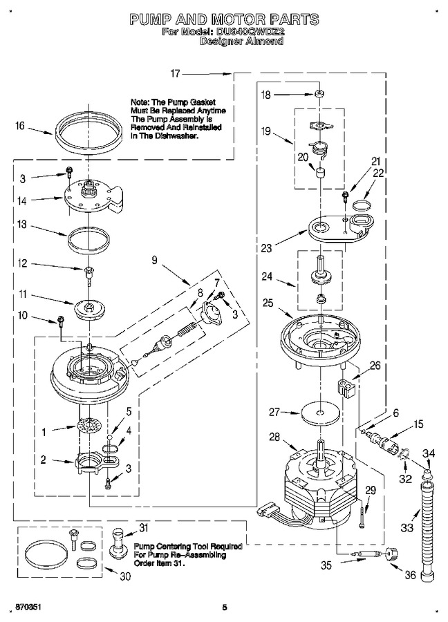 Diagram for DU940QWDZ2