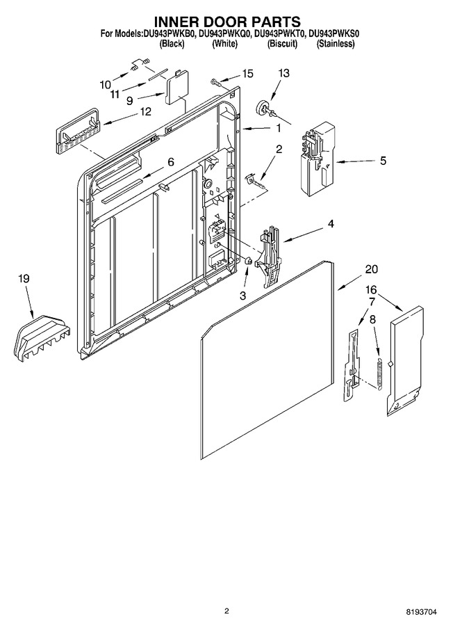 Diagram for DU943PWKB0
