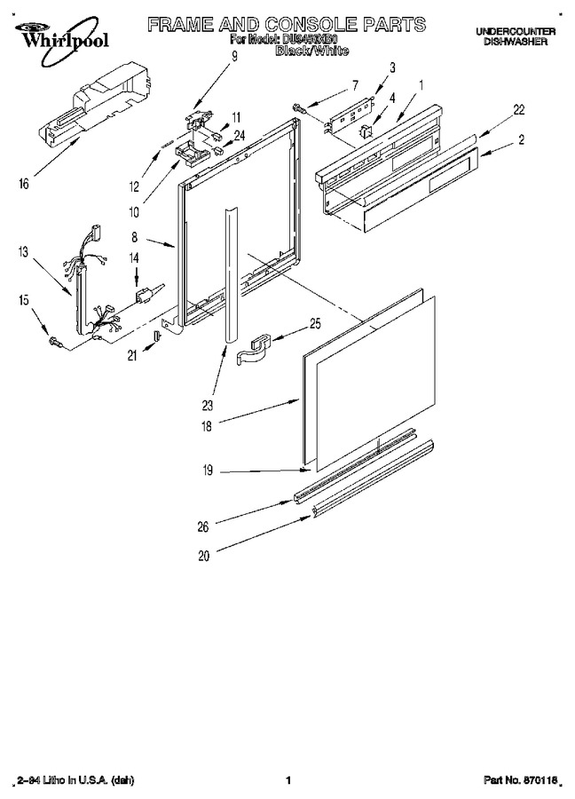 Diagram for DU9450XB0