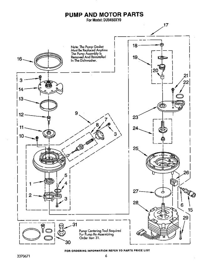 Diagram for DU9450XY0