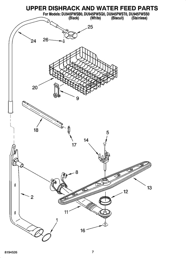 Diagram for DU945PWSB0