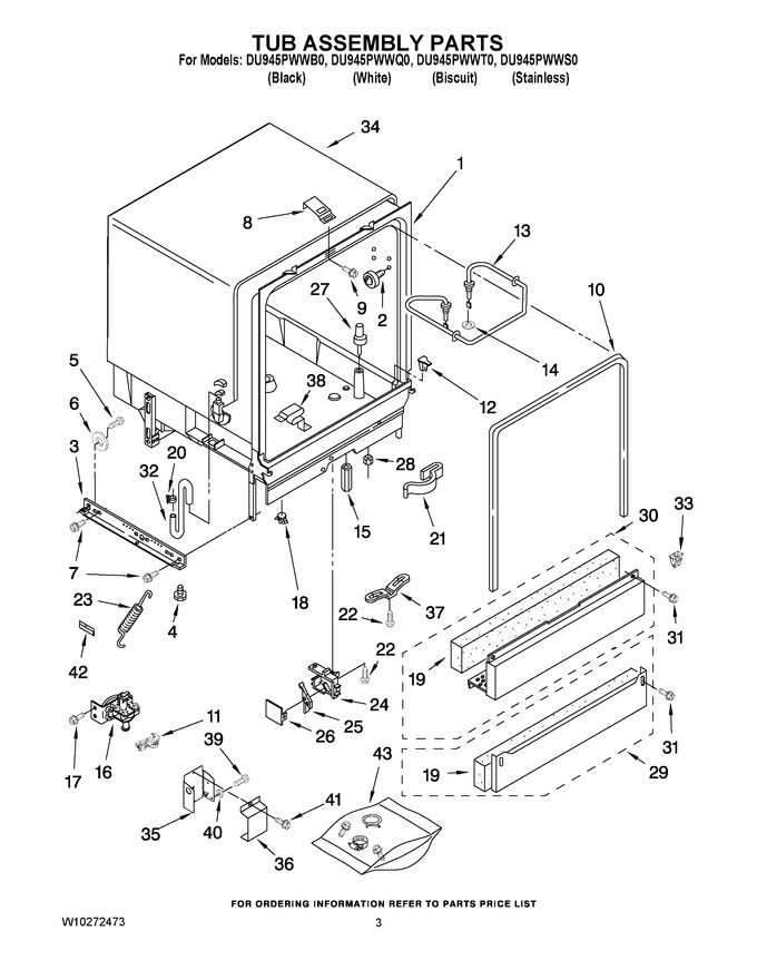 Diagram for DU945PWWT0