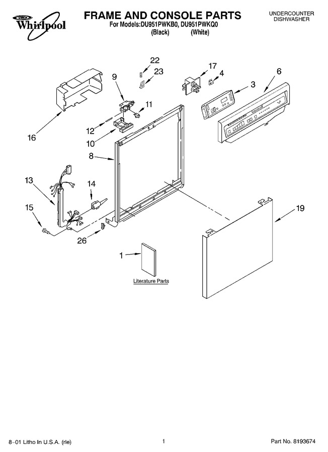 Diagram for DU951PWKB0