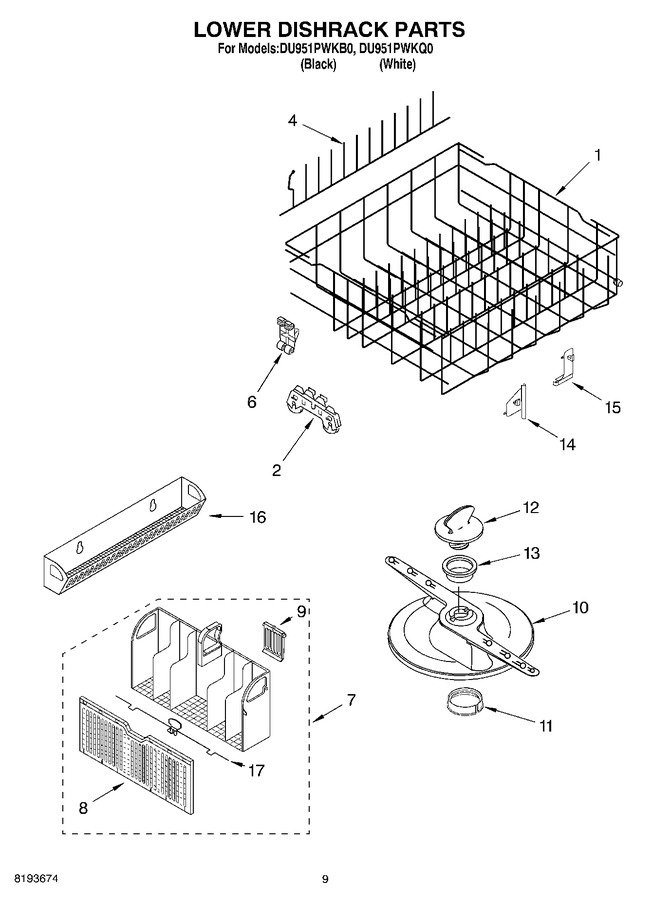Diagram for DU951PWKB0