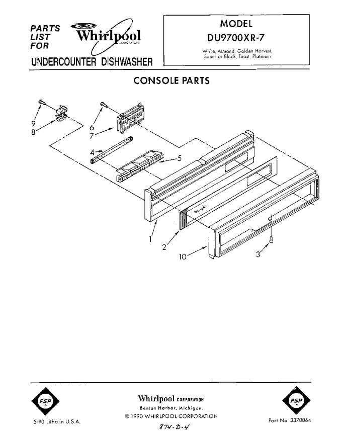 Diagram for DU9700XR7