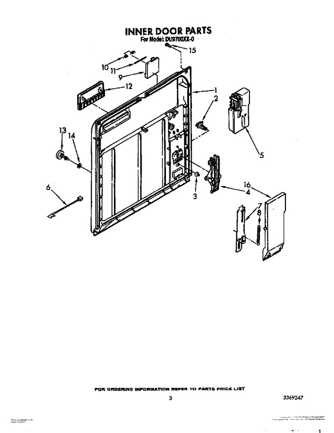 Diagram for DU9700XX0