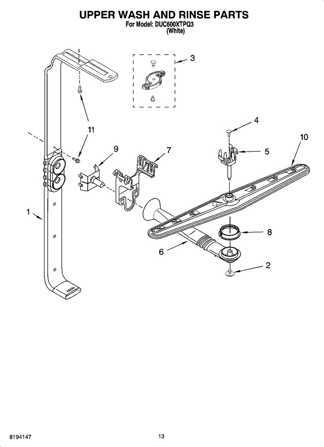 Diagram for DUC600XTPQ3