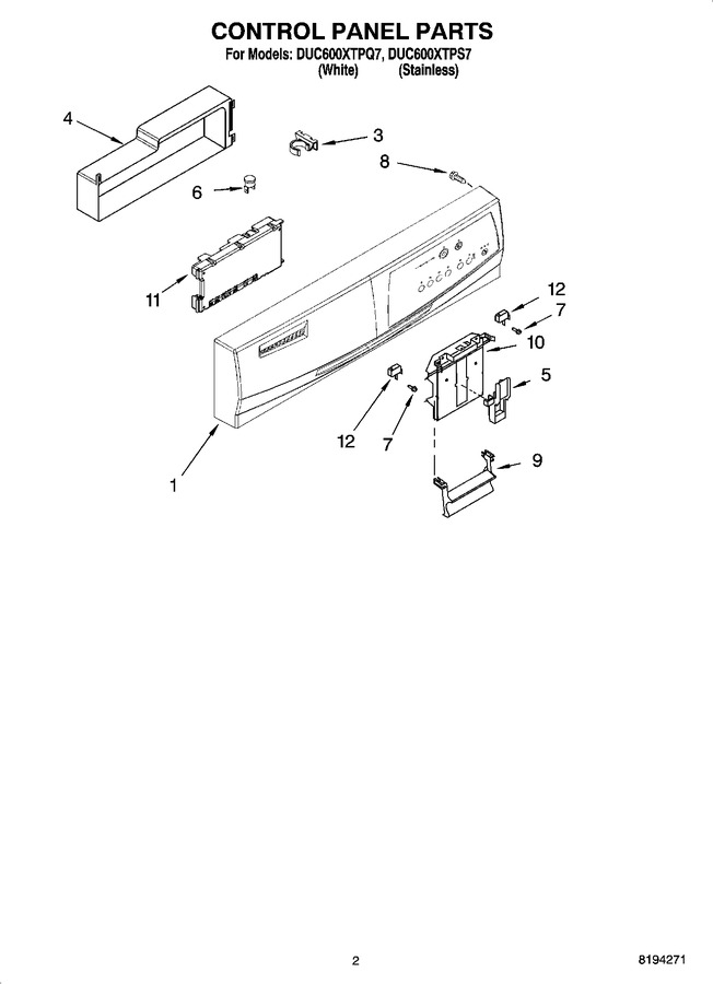 Diagram for DUC600XTPS7