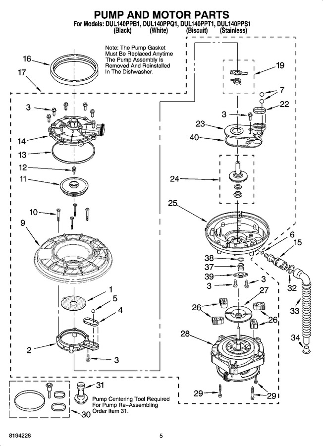 Diagram for DUL140PPS1