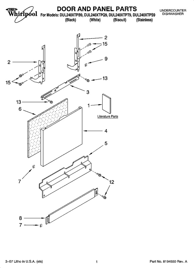Diagram for DUL240XTPS9