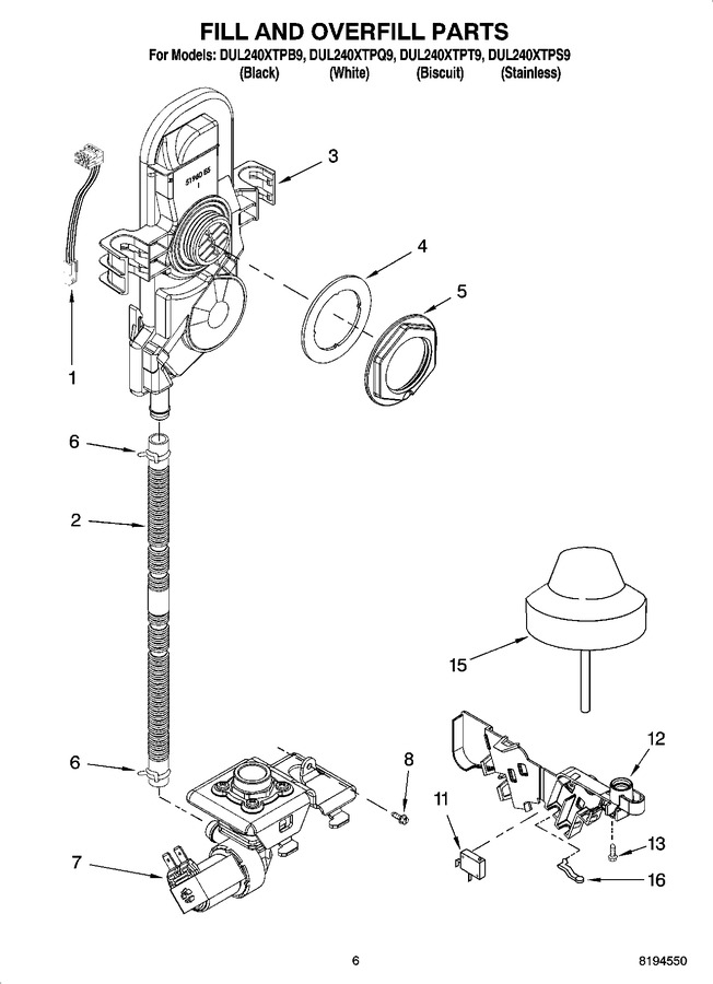 Diagram for DUL240XTPB9