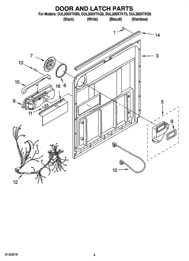 Diagram for DUL300XTKT0