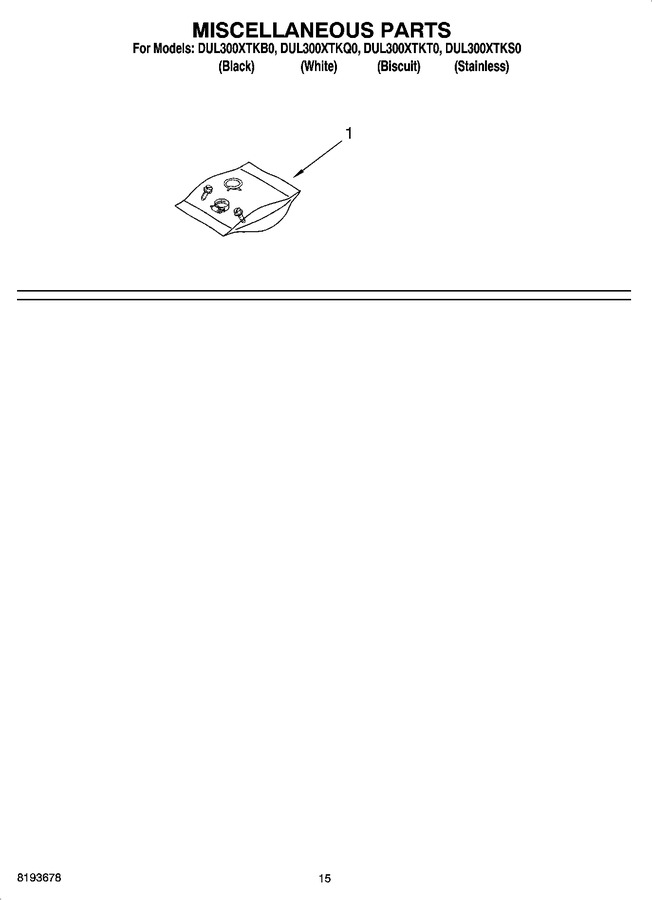 Diagram for DUL300XTKT0