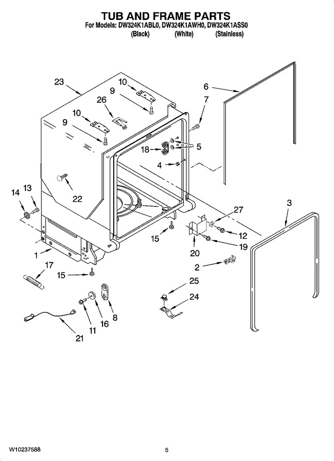 Diagram for DW324K1ASS0