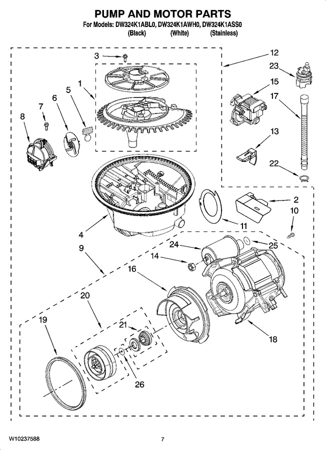 Diagram for DW324K1AWH0