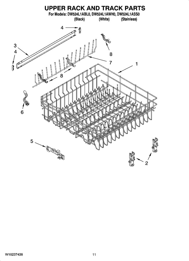 Diagram for DW524L1AWH0