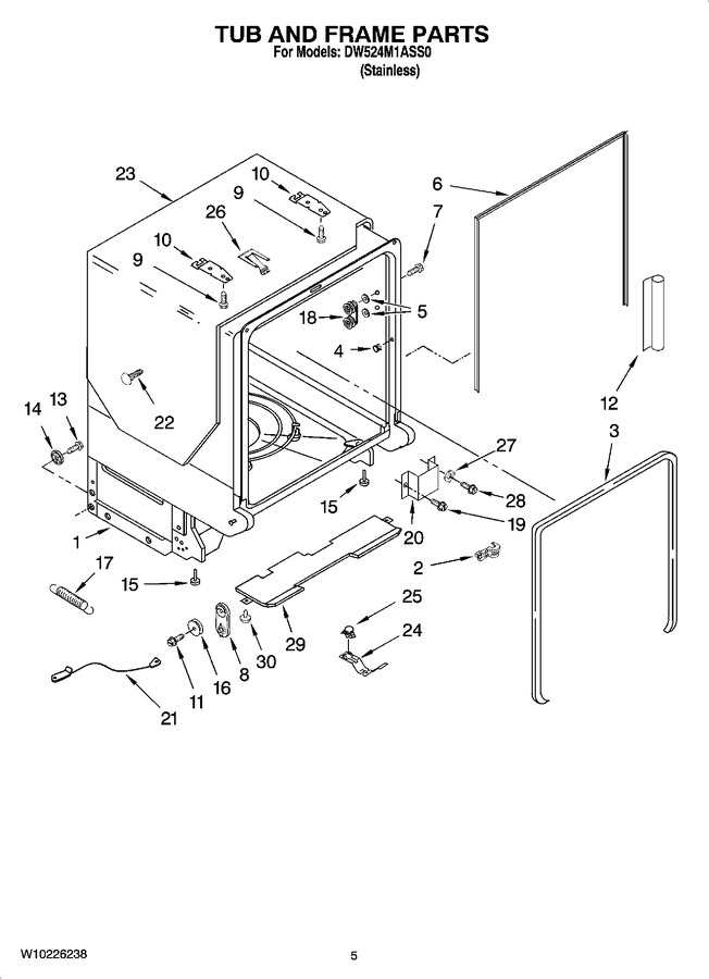 Diagram for DW524M1ASS0