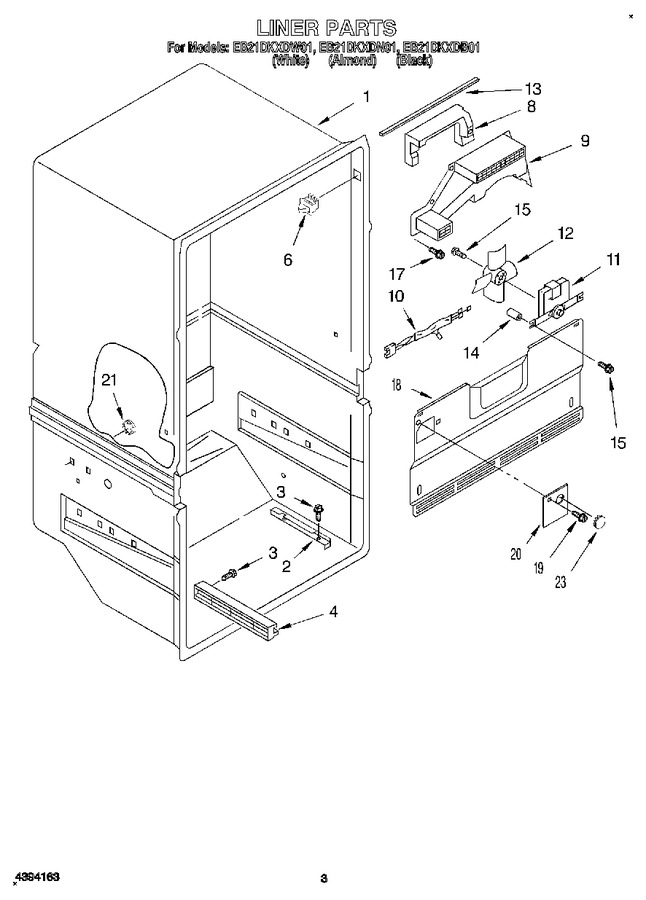 Diagram for EB21DKXDW01