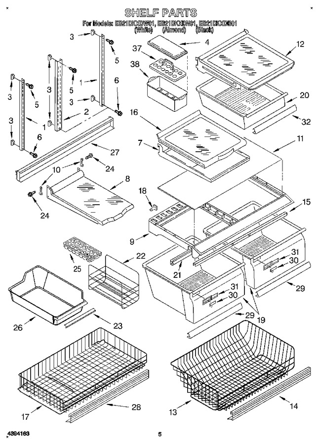 Diagram for EB21DKXDW01
