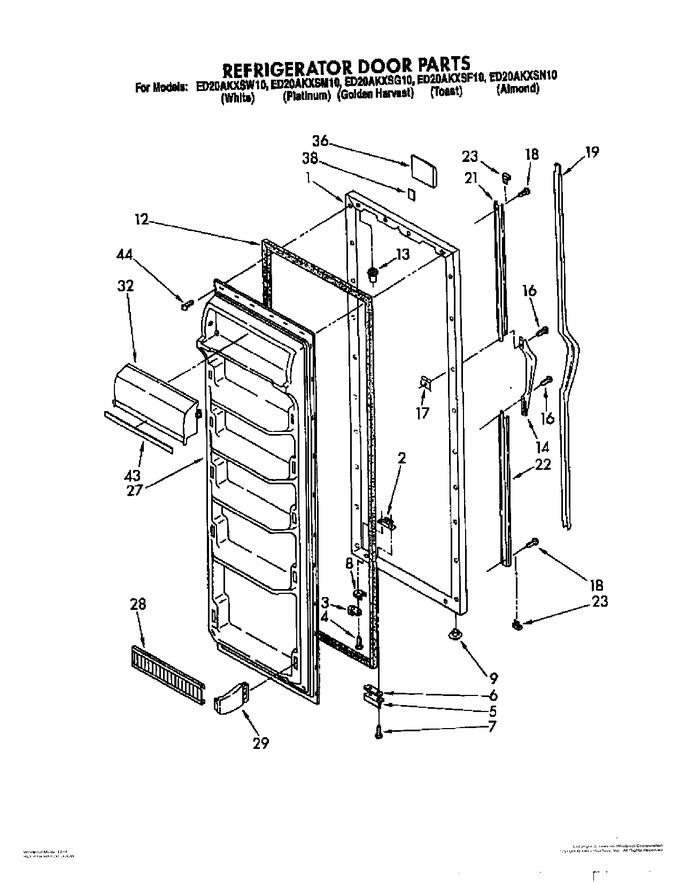 Diagram for ED20AKXSW10