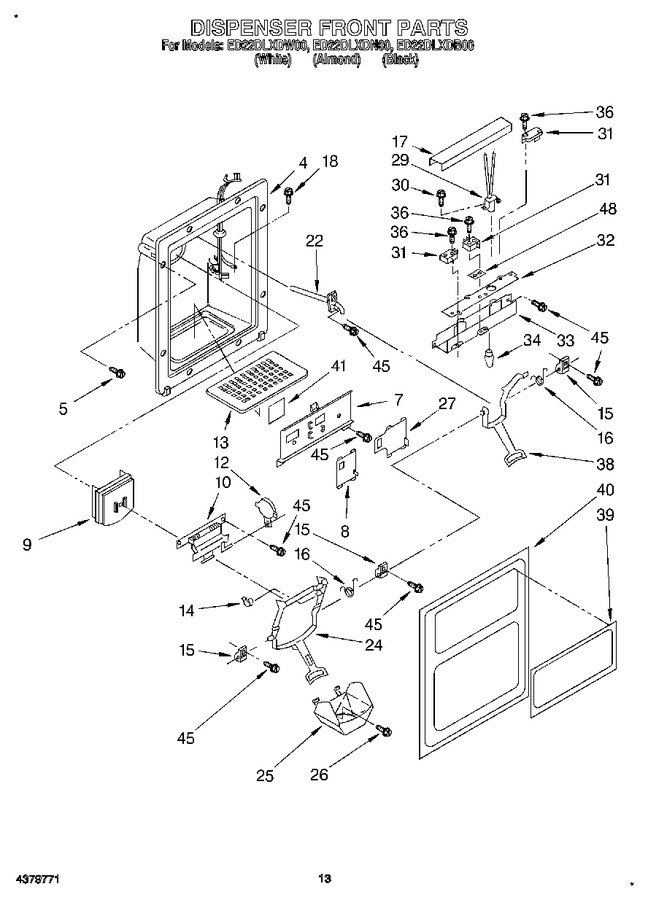 Diagram for ED22DLXDW00