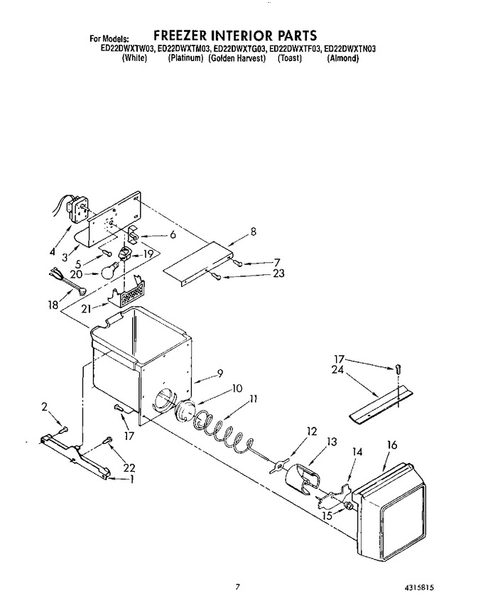 Diagram for ED22DWXTG03