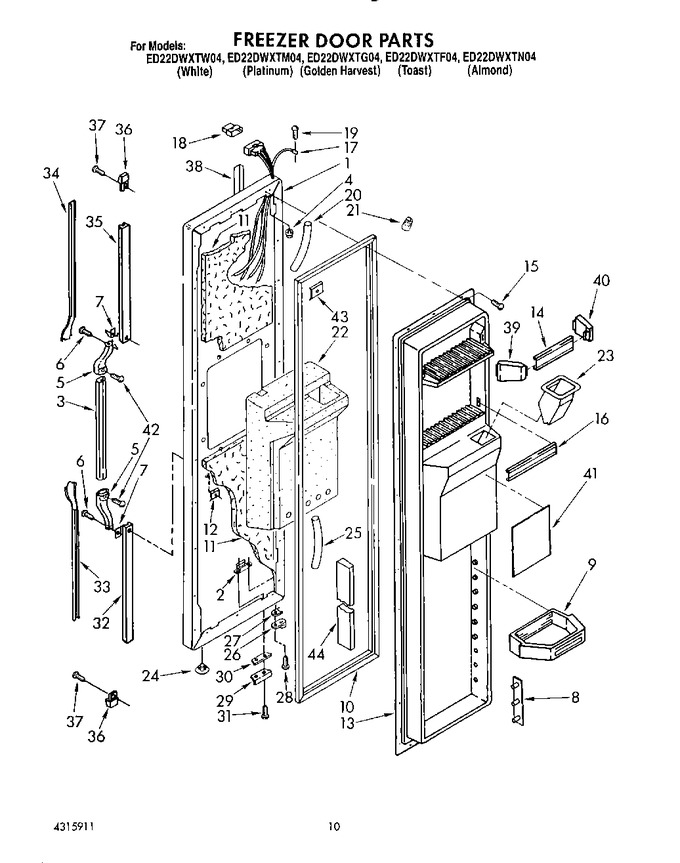 Diagram for ED22DWXTN04