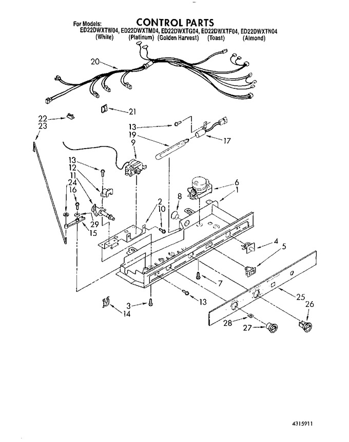 Diagram for ED22DWXTN04