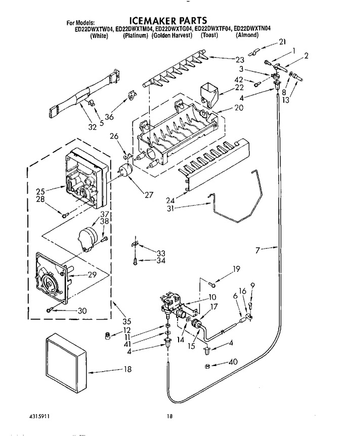 Diagram for ED22DWXTW04