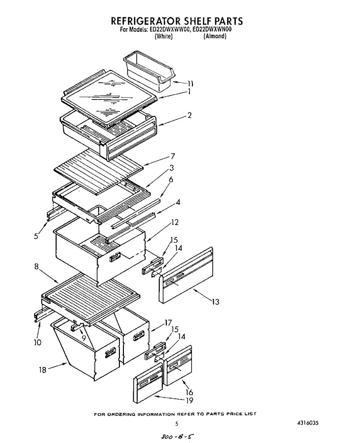 Diagram for ED22DWXWN00