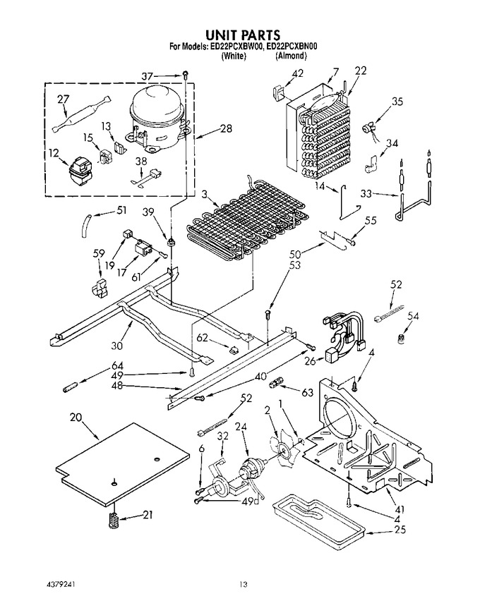 Diagram for ED22PCXBW00