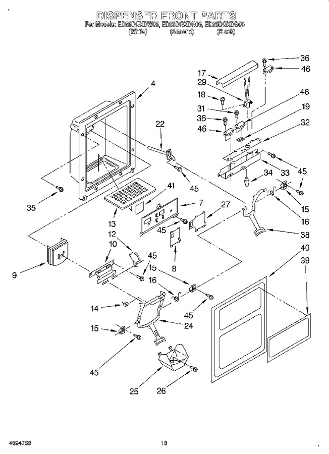 Diagram for ED25DQXDB06