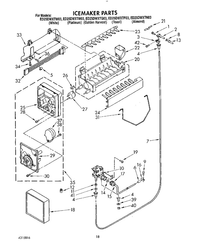 Diagram for ED25DWXTW03
